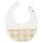 Kit 2 Babadores em atoalhado Urso Vichy Bege - AC Baby
