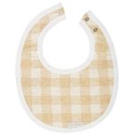 Kit 2 Babadores em atoalhado Urso Vichy Bege - AC Baby