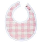 Kit 2 Babadores em atoalhado Urso Vichy Rosa - AC Baby