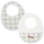 Kit 2 Babadores em atoalhado Viena Verde - AC Baby