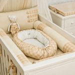 Ninho Redutor Base para berço Urso Vichy Bege - AC Baby