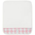 Kit 2 paninhos de boca em algodão egípcio Urso Vichy Rosa - AC Baby