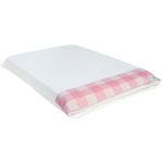 Travesseiro Antissufocante Urso Vichy Rosa - AC Baby