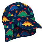 Conjunto de banho Dinossaurinhos: Camiseta Surfista + Boné + Sunga - Tip Top