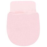Kit 2 Pares de luvas em algodão egípcio Rosa/Branco - Bibe