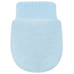 Kit 2 Pares de luvas em algodão egípcio Azul/Branco - Bibe