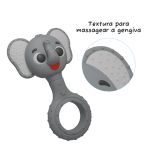 Mordedor Chocalho Elefante (4m+) - Pais e Filhos