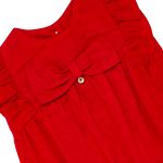 Body Vestido babadinhos em linem Vermelho - Bibe
