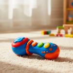 Microfone Baby Luz e Som Azul (6m+) - Pais e Filhos