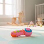 Microfone Baby Luz e Som Rosa (6m+) - Pais e Filhos