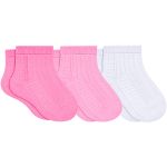 Kit 3 Meias Soquete Cano Médio Pink Rosa Branco - Lupo