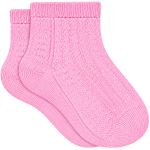 Kit 3 Meias Soquete Cano Médio Pink Rosa Branco - Lupo