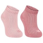 Kit 2 Meias Soquete Cano Médio Rosa Rosé - Lupo