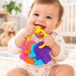 Chocalho Chaveiro Multi Color (4m+) - Pais e Filhos