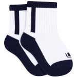 Meia Soquete Cano Médio Branco Marinho - Lupo