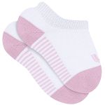 Meia Sapatilha Básica Branco Rosa - Lupo