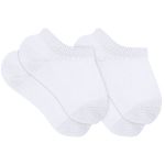 Kit 2 Meias Sapatilha Básica Branco - Lupo