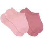 Kit 2 Meias Sapatilha Básica Rosa Rosé - Lupo