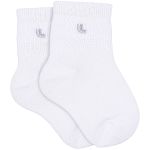 Kit 2 Meias Soquete Cano Médio Branco Preto - Lupo
