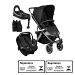 Travel System: Salsa 4 Diamond Dolphin + Bebê Conforto Tulip + Base Isofix + Adaptadores (0-15kg) - ABC Design