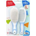 Kit Pente e Escova Azul (0m+) - Pais e Filhos