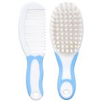 Kit Pente e Escova Azul (0m+) - Pais e Filhos