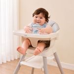 Cadeira de Alimentação 5 em 1 Cinza (6m+) - Buba