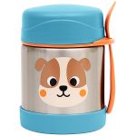Pote Térmico Inox Parede Dupla com Talher BubaZoo Cachorro 320ml (6m+) - Buba
