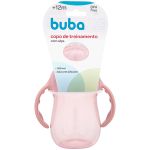 Copo de Treinamento com Alça Rosa 160ml (6m+) - Buba