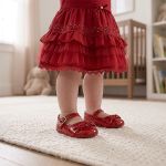 Sapatilha Boneca Lacinhos Vermelha - Pimpolho