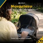 Mosquiteiro com Arco e Zíper para Carrinho - Safety 1st