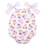 Body Romper Banho de Sol em cotton Cerejinhas - Tip Top
