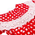 Body Vestido em meia malha e viscose Amore Xadrez - Tip Top