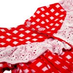 Body Vestido em meia malha e viscose Amore Xadrez - Tip Top