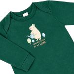 Macacão longo em suedine Capivara Verde - Up Baby