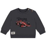 Blusão c/ Calça em moletom Racing Cinza - Up Baby