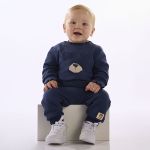Blusão c/ Calça em molecotton Ursinho Azul - Up Baby