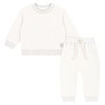 Blusão c/ Calça em molecotton Nature Marfim - Up Baby