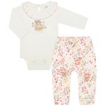 Body longo c/ Calça em suedine Esquilinhas - Up Baby