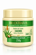 Máscara Banho de Creme Cachos Basosa e Macadâmia 250g Bioextratus