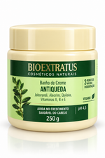 Máscara Banho de Creme Antiqueda Jaborandi, Alecrim, Quilaia,Vitaminas A,B e E 250g Bioextratus