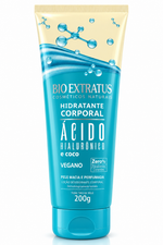 Bioextratus Creme Hidratante Corporal Ácido Hialurônico e Coco 200g 