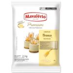 Cobertura Fracionada  chocolate Branco em gotas Premium Mavalério 2,1kg