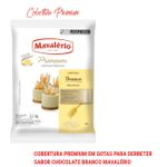 Cobertura Fracionada  chocolate Branco em gotas Premium Mavalério 2,1kg