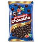 Amendoim Confeitado Sabor Chocolate Crocante Kuky Com 400g
