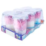 Kit 6un. Algodão Doce Azul Branco Rosa Buschle em Copo 20g