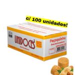 Caixa de Paçoca Rolha Unidoces com 100 unidades -1,5kg 