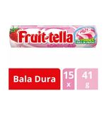 Bala Dura Fruitella 41g Van Melle Morango Com Creme De Leite
