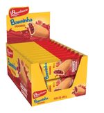 Biscoito Recheado Goiabinha Bauducco Caixa Com 20 Barrinha