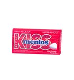 Bala Pastilha Mentos Kiss Morango  Latinha Caixa C/12
